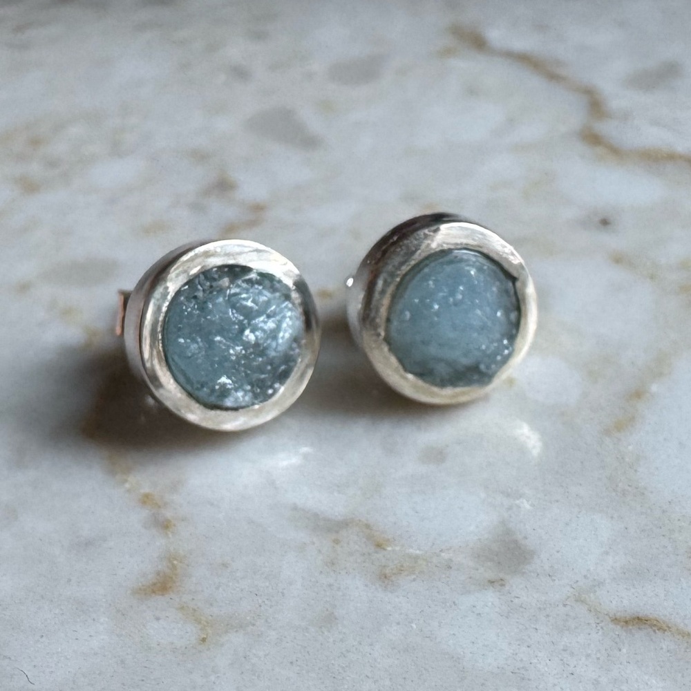 NWOT Sundance Ocean Flicker Earrings, Aquamarine, Sterling Silver